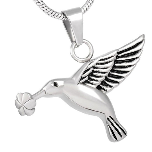 Stainless Steel Keepsake Hummingbird Pendant