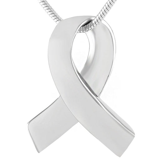 Stainless Steel Keepsake Ribbon Pendant