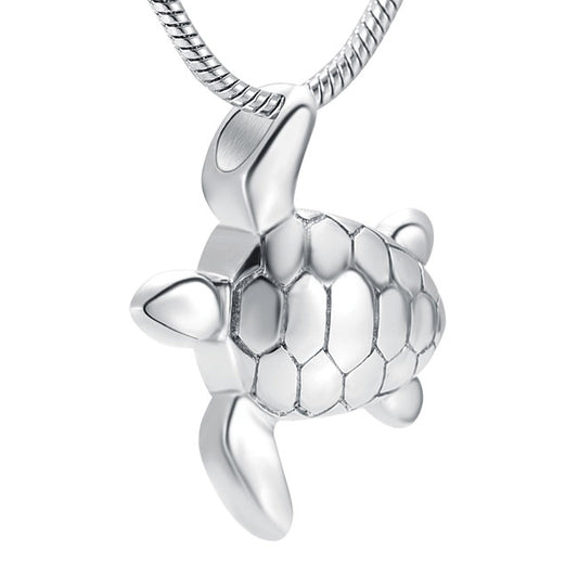 Stainless Steel Keepsake Turtle Pendant