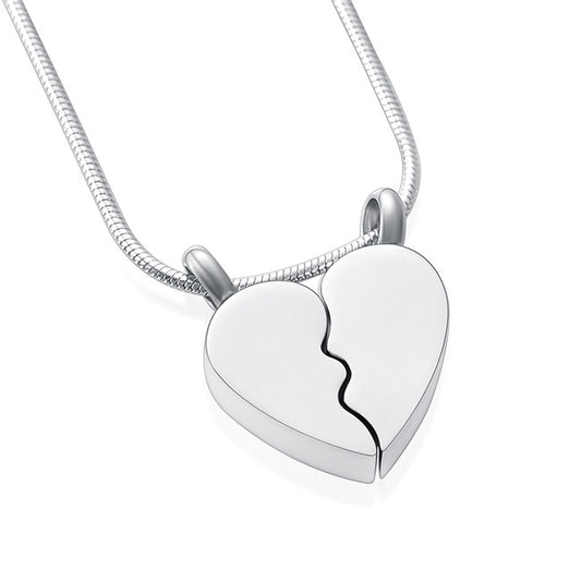 Stainless Steel Keepsake Broken Heart Pendant