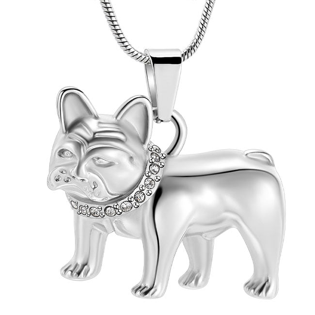 Stainless Steel Keepsake French Bulldog Pendant