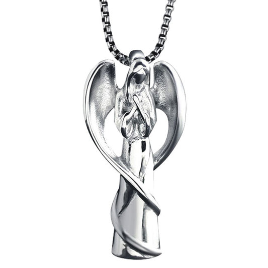 Stainless Steel Keepsake Angel Pendant