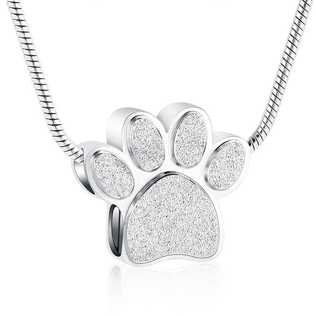 Stainless Steel Keepsake Sparkle Paw Pendant