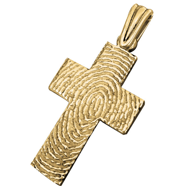 Life Print Cross Pendant