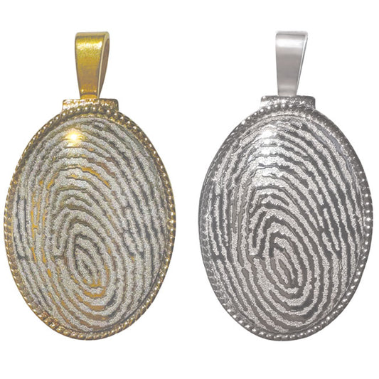 Life Print Keepsake Pendant With Cavity