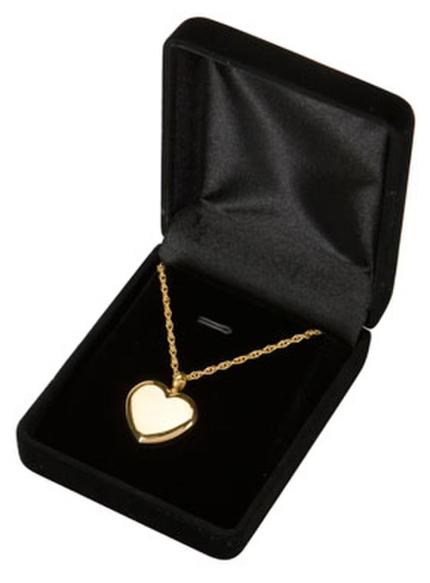 Gold Heart Keepsake Pendant