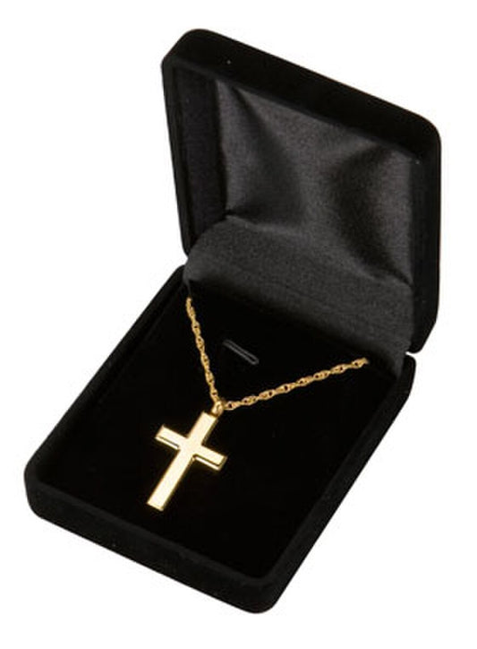 Gold Cross Keepsake Pendant