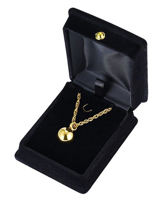 Gold Sphere Keepsake Pendant