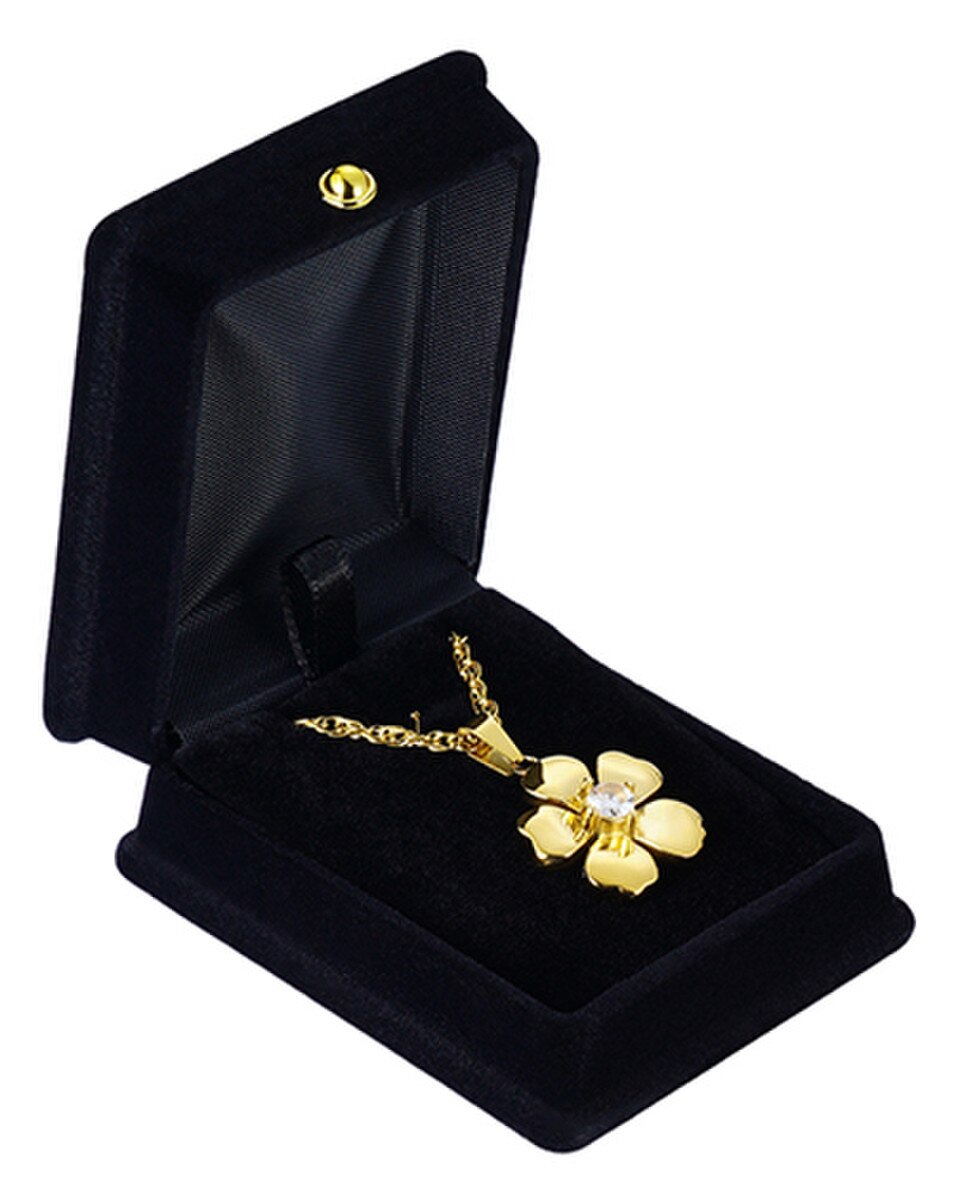 Gold Cherry Blossom Keepsake Pendant