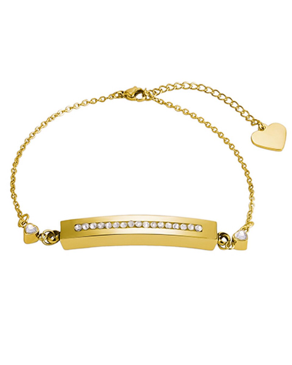 Gold Crystal Keepsake Bracelet