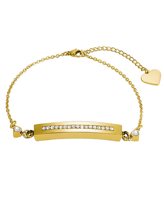 Gold Crystal Keepsake Bracelet