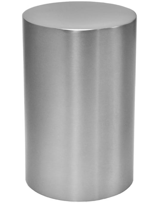Stainless Steel Silver Cylinder Urn