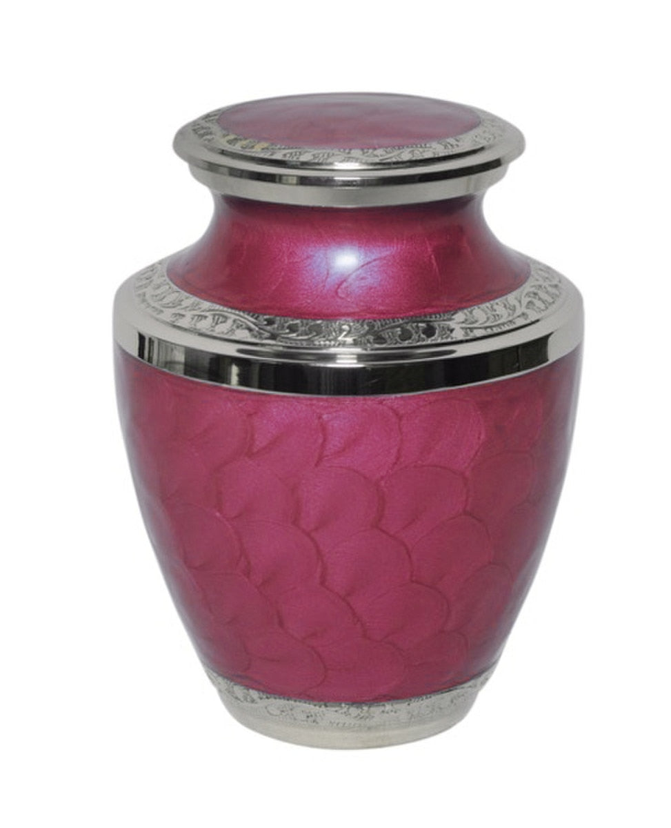 Medium Mother of Pearl Pink Urn