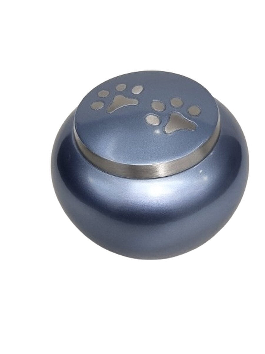 Brass Blue Pet Urn