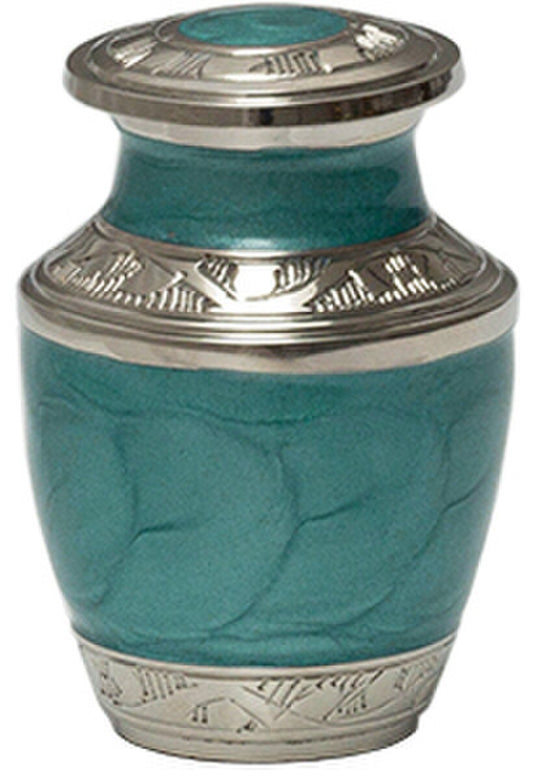 Mother of Pearl Aqua Keepsake