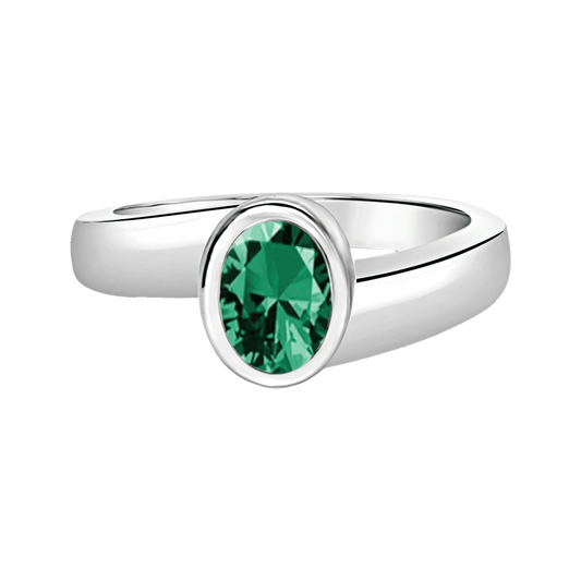 Oval Ring w/ May Birthstone