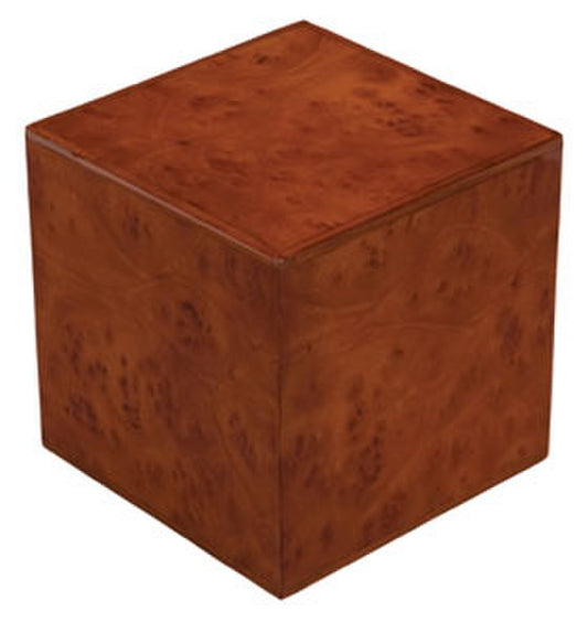 Burlwood Cube Urn