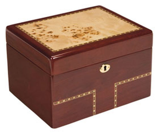 Burlwood Treasure Chest Urn