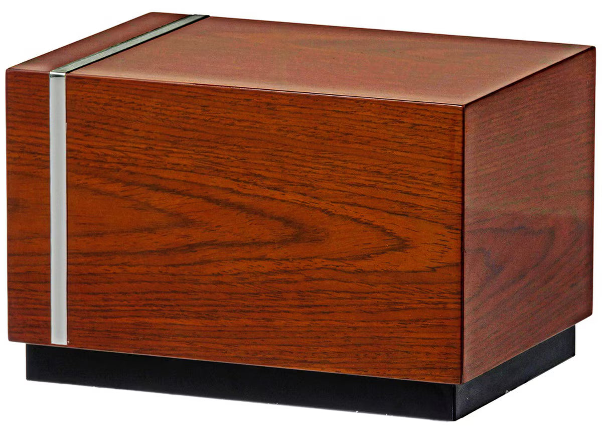 Espresso Walnut Contemporary Urn