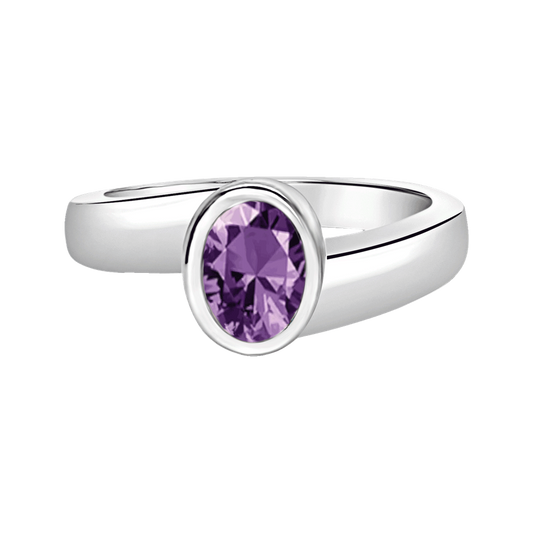 Oval Ring w/ June Birthstone