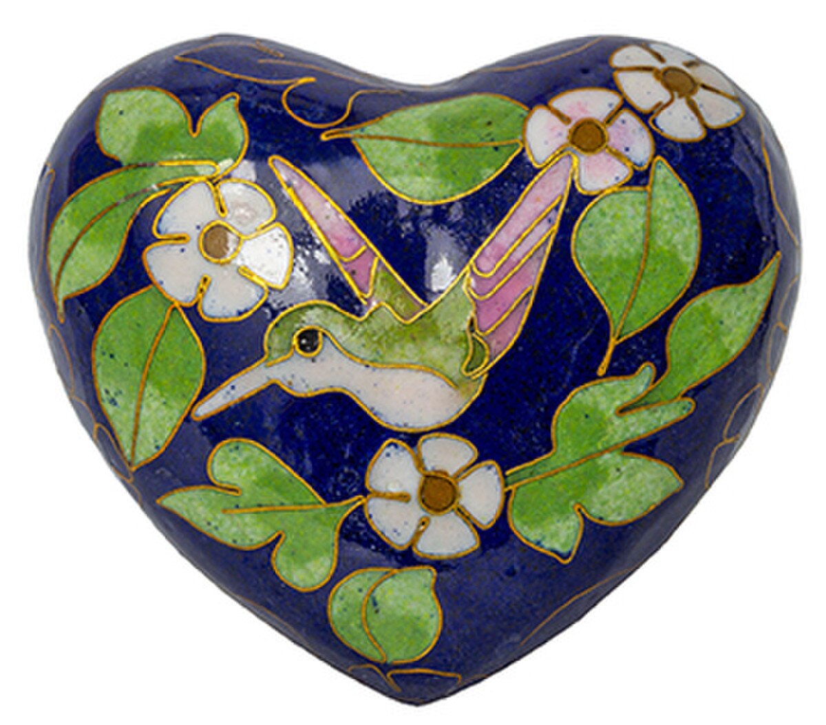 Cloisonné keepsake heart