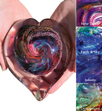 Art Glass Keepsake Big Heart