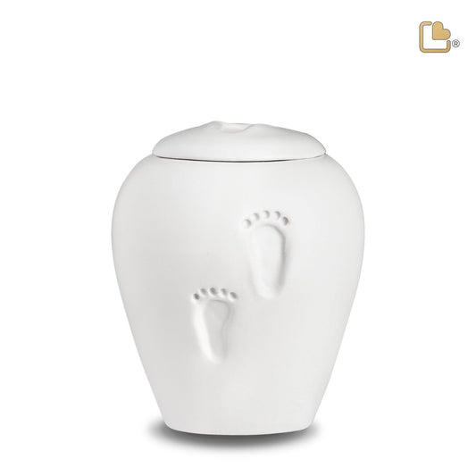 Baby Footprints Child Urn