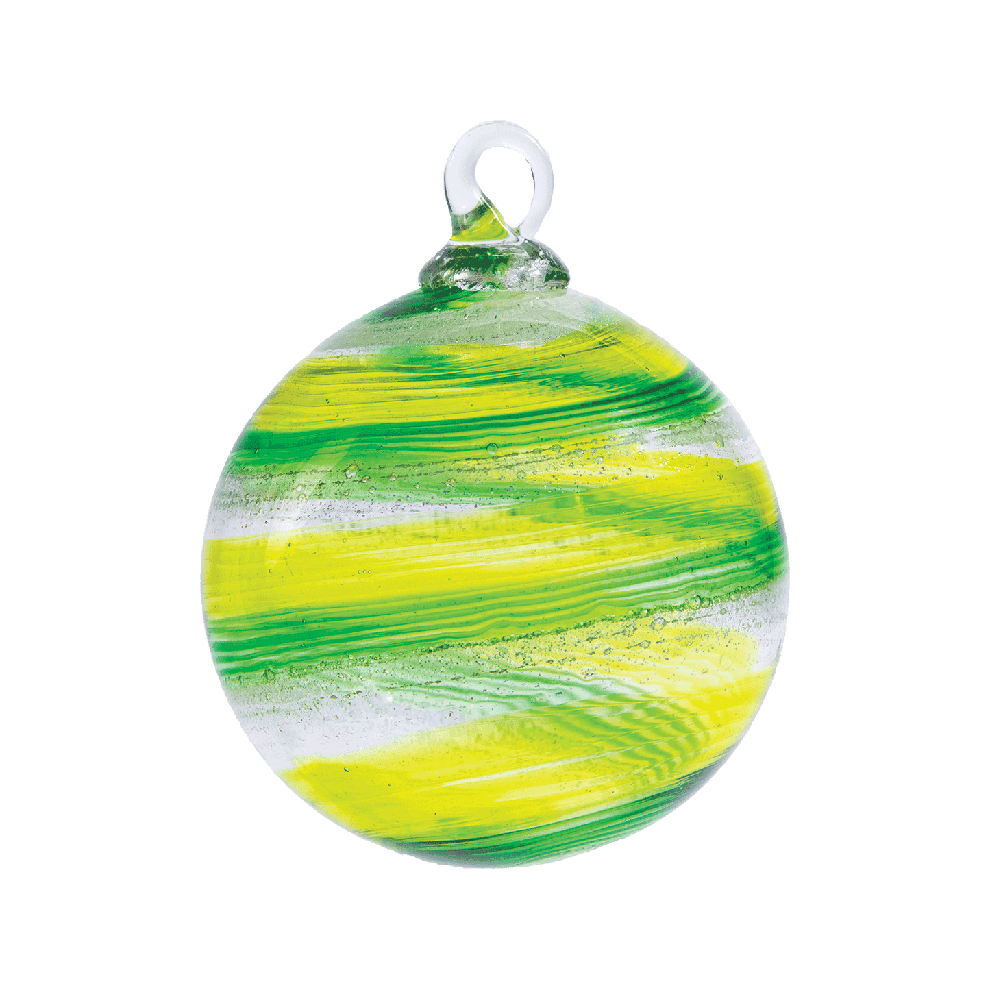 Hand-blown glass memorial ornament