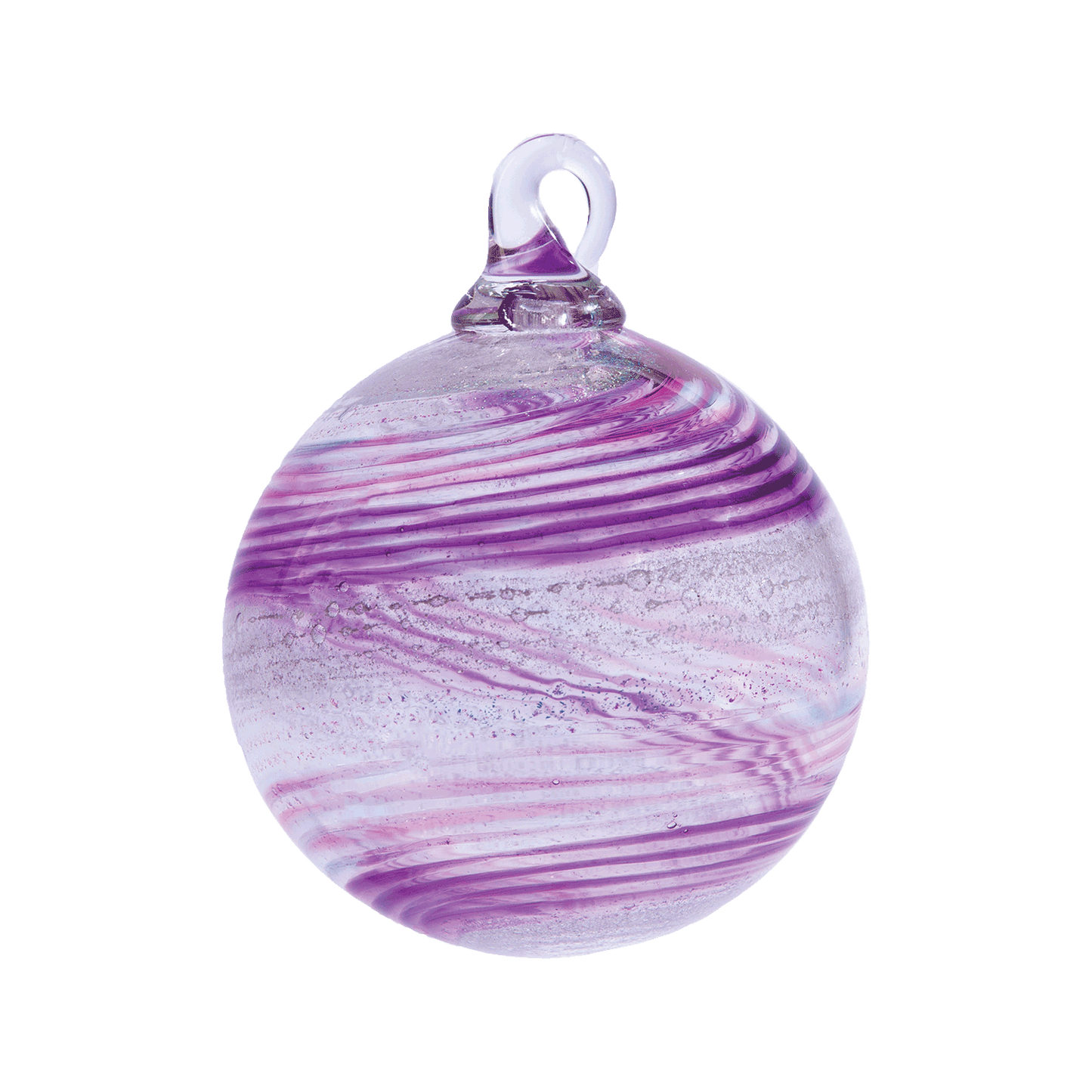 Hand-blown glass memorial ornament