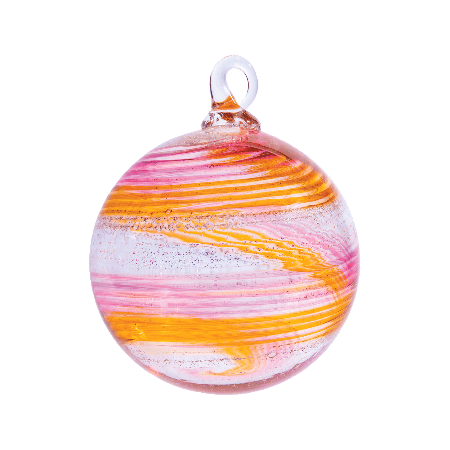 Hand-blown glass memorial ornament