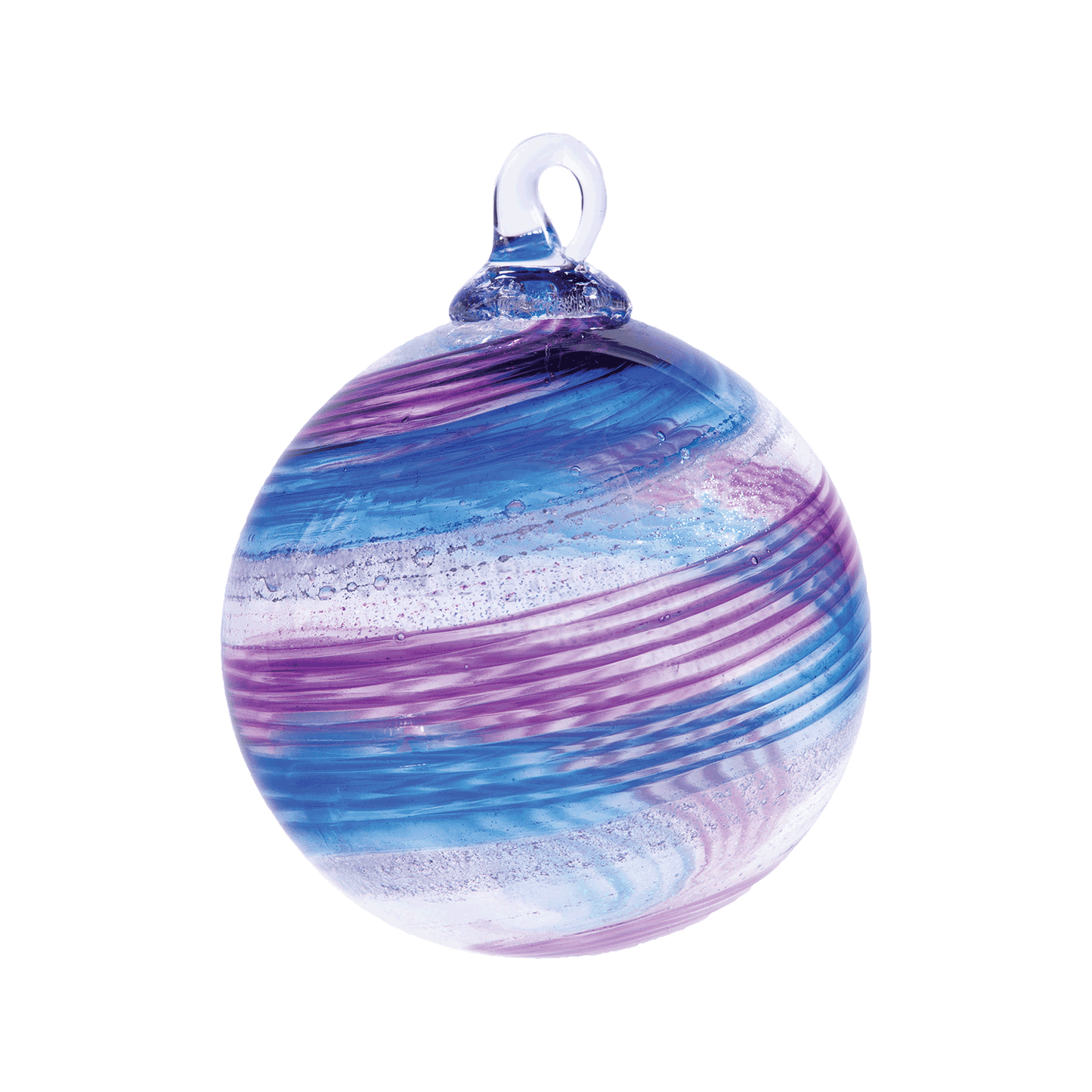 Hand-blown glass memorial ornament
