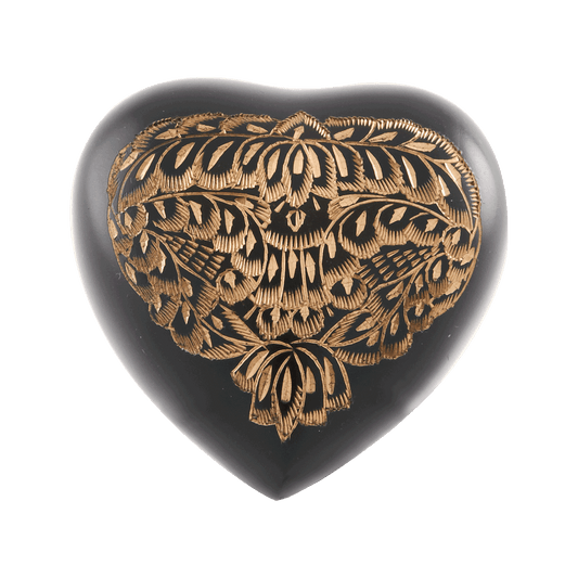 Midnight Ornate Heart keepsake