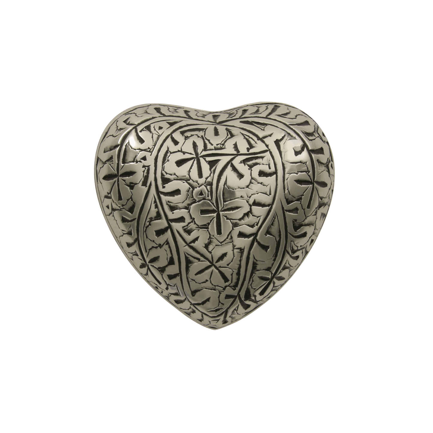 Antique Silver Oak Heart keepsake