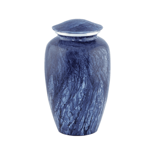 Marbled Indigo urn
