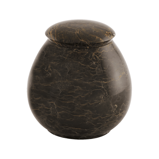 Tiger Eye Round marble urn