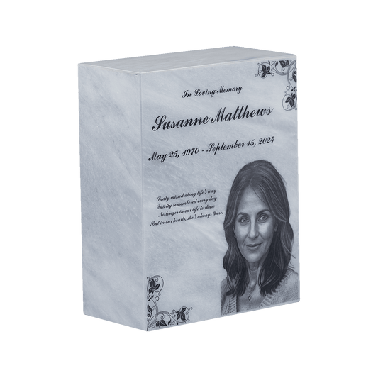 Solid Marble Memorial Urn