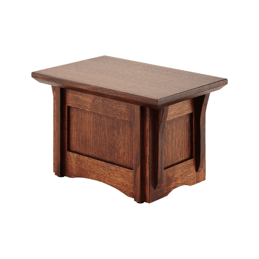 Mission Oak Wood Urn