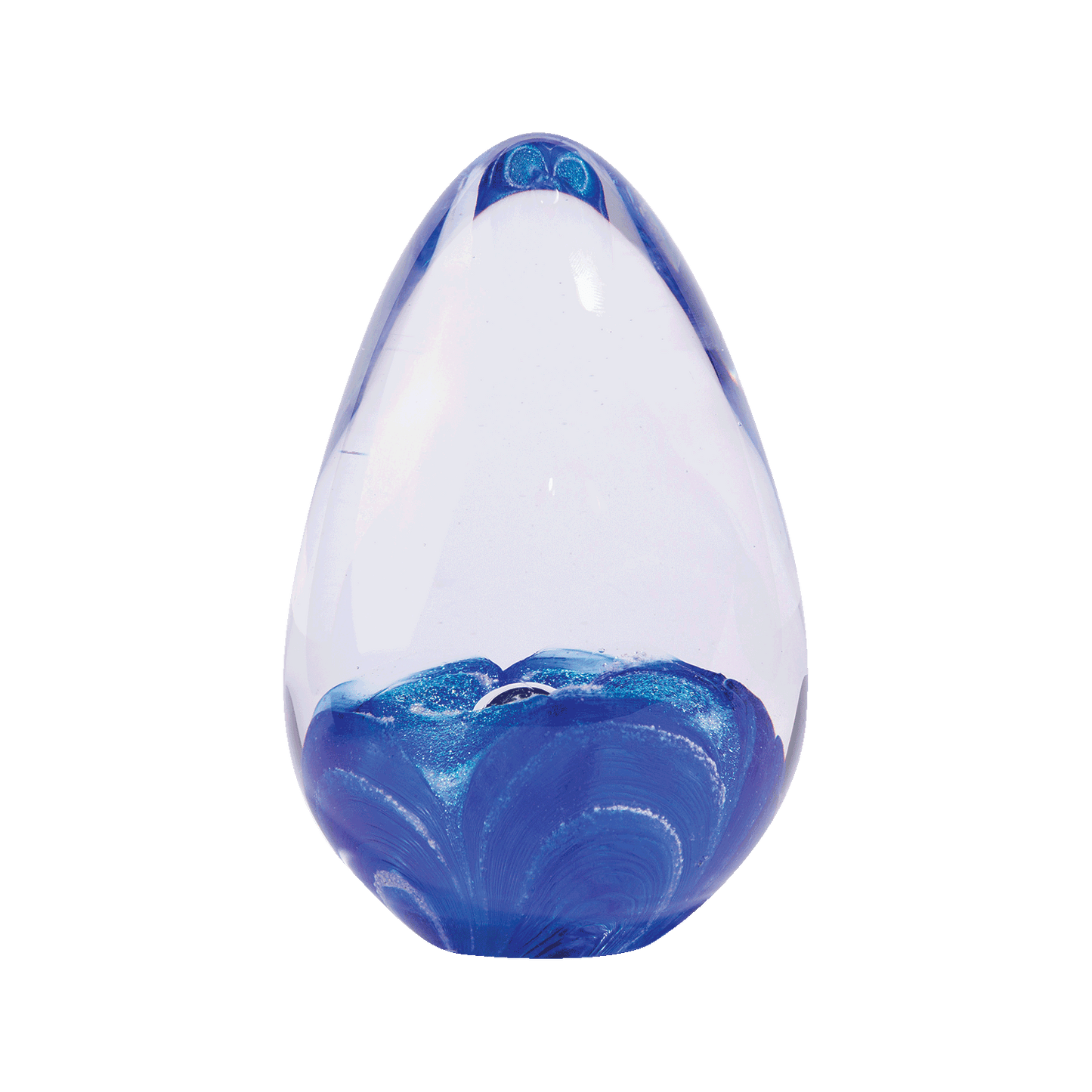 Ellipse Glass Memorial Paperweight