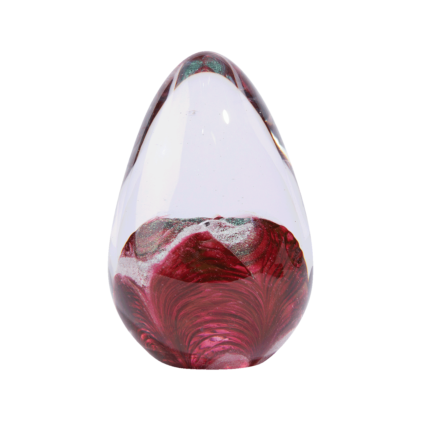 Ellipse Glass Memorial Paperweight