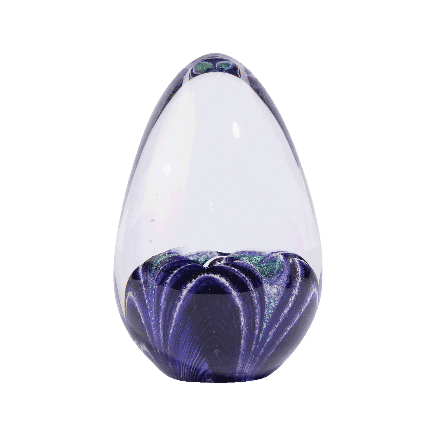 Ellipse Glass Memorial Paperweight