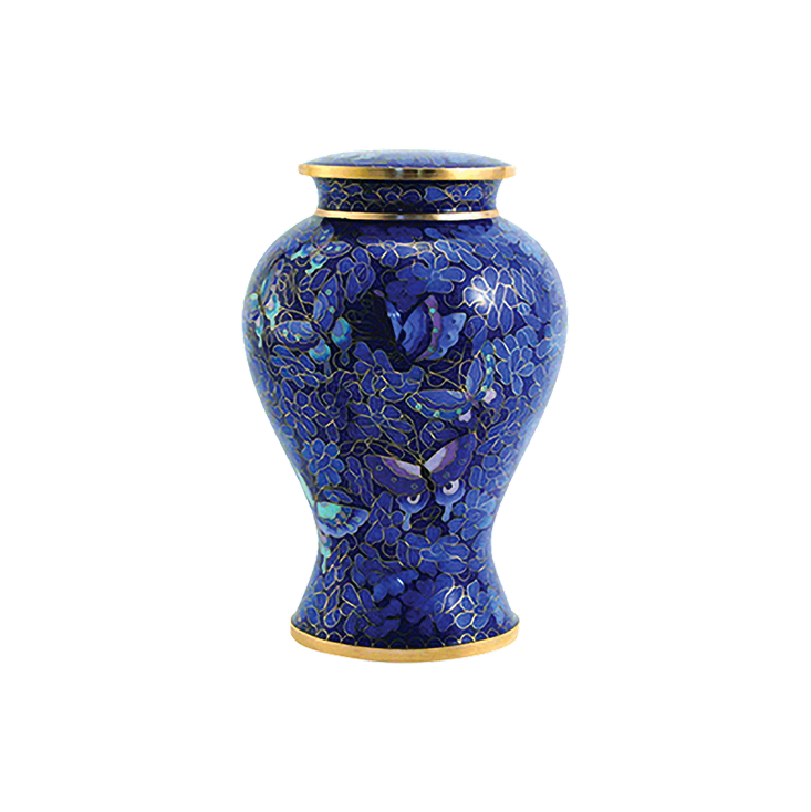 Etienne Butterfly Cloisonné Urn