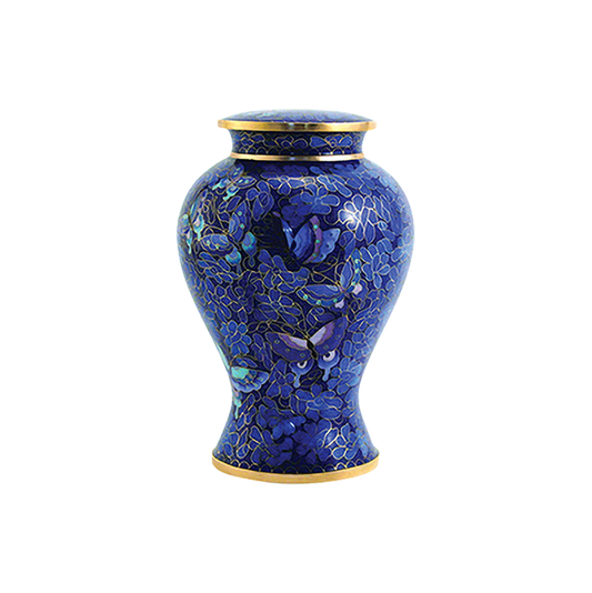 Etienne Butterfly Cloisonné Urn