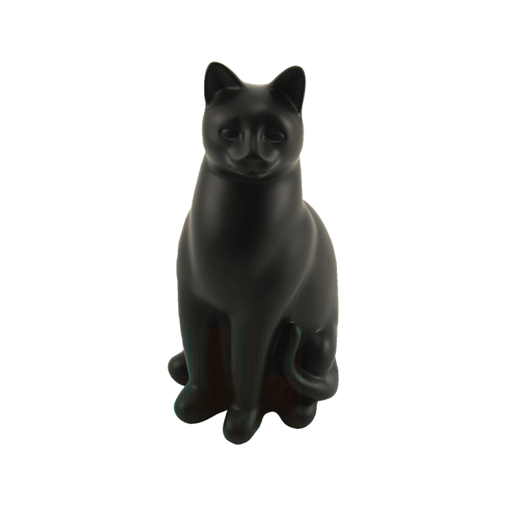 Simba Shadow Resin Cat Urn