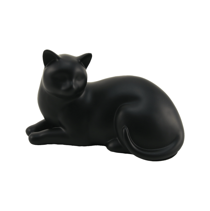 Midnight Willow Cat Resin Urn