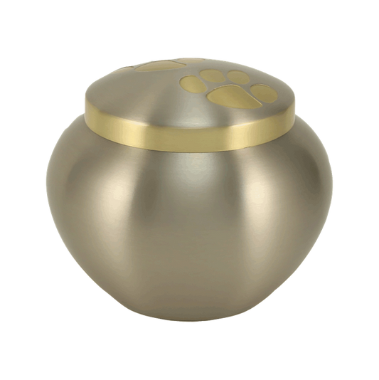 Double Paw Brass Urn
