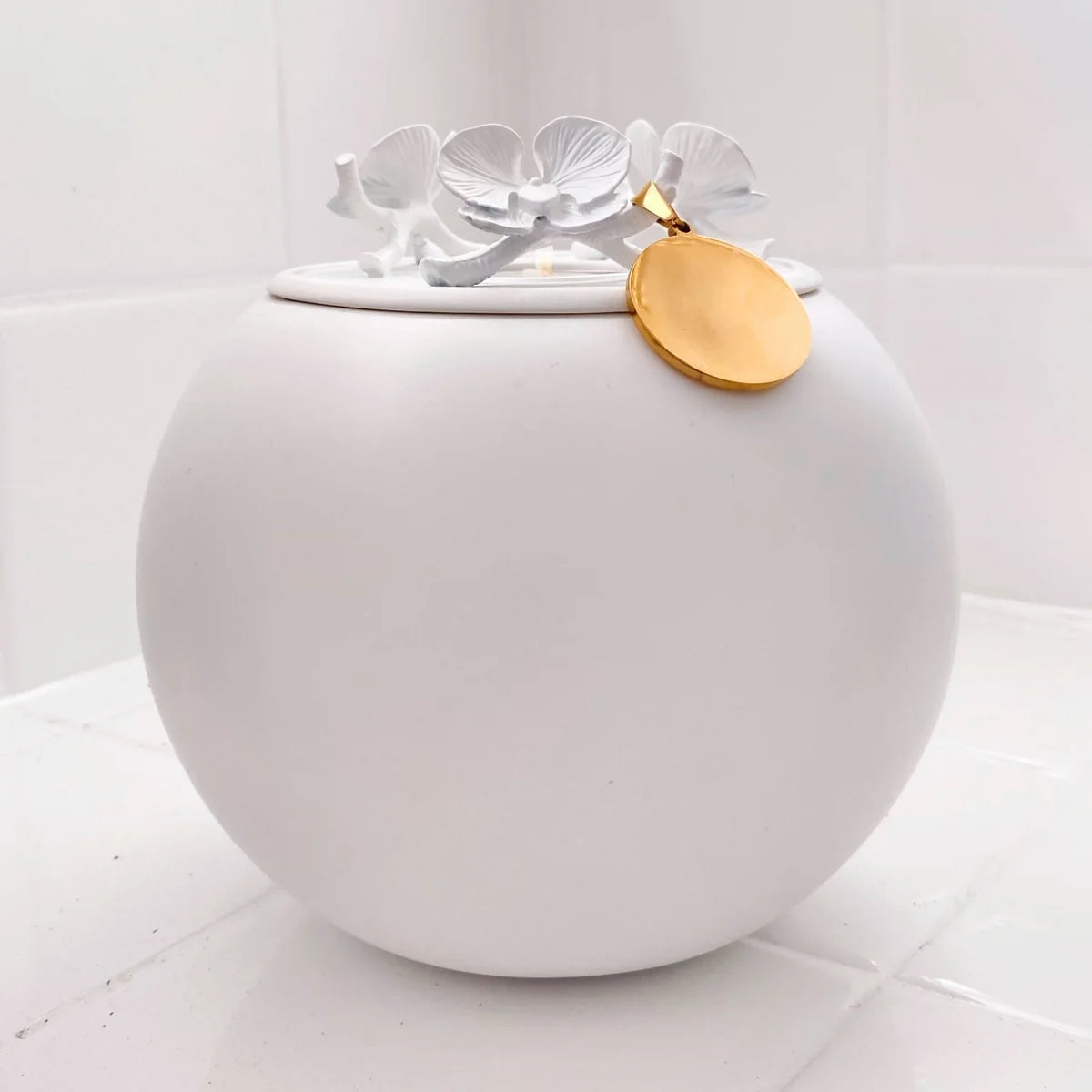 Handmade Orchid Keepsake Urn