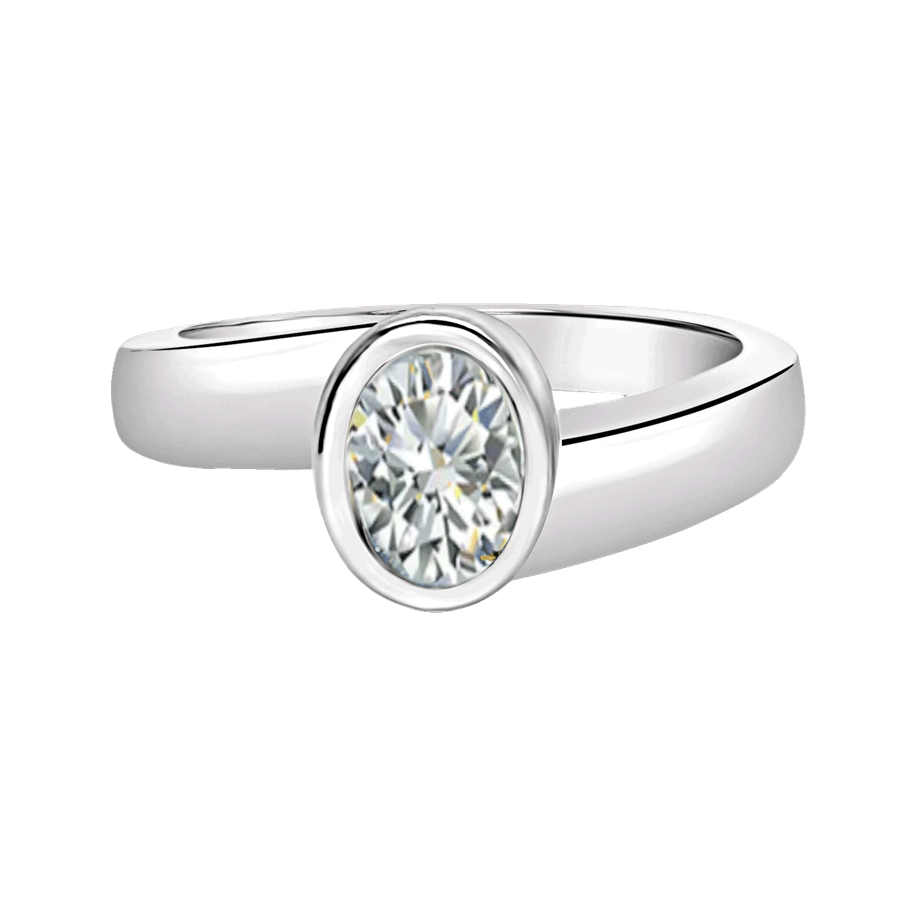 Oval Ring w/ April Birthstone