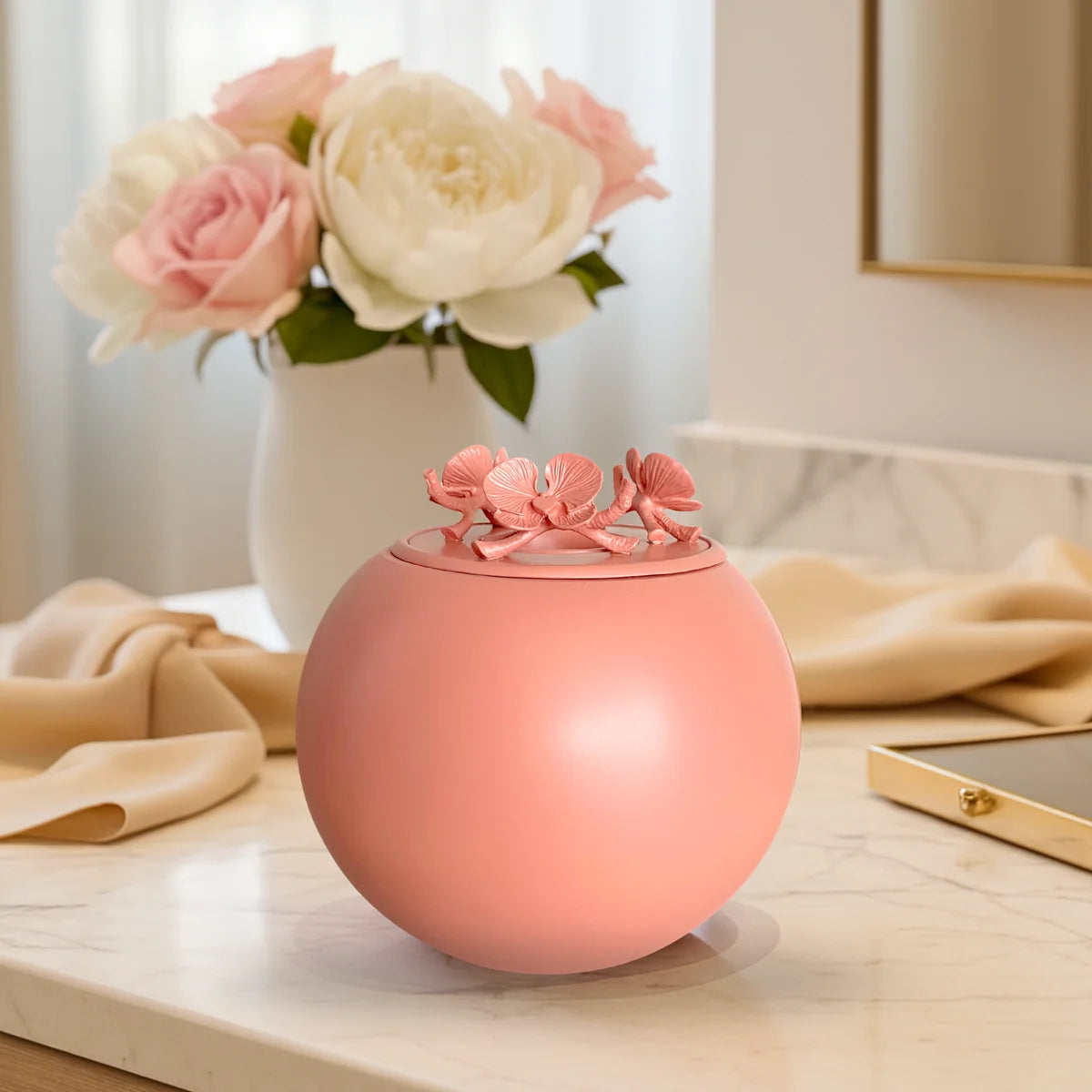 Handmade Orchid Keepsake Urn