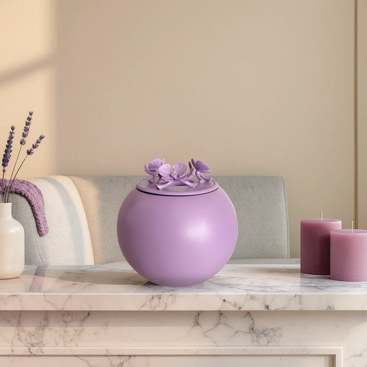 Handmade Orchid Keepsake Urn